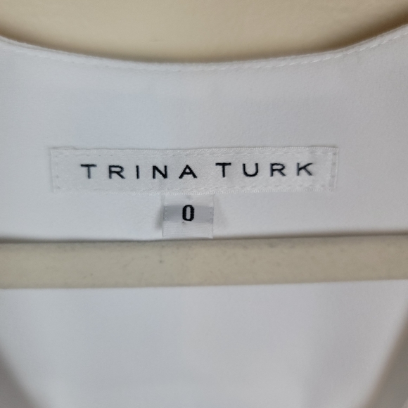 Trina Turk Banning Crepe White Jumpsuit size 0 - Picture 4 of 11